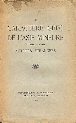 Le caractere Grec de l