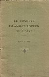 Le Congrés Islamo-Européen de Genève-( Août  1933)