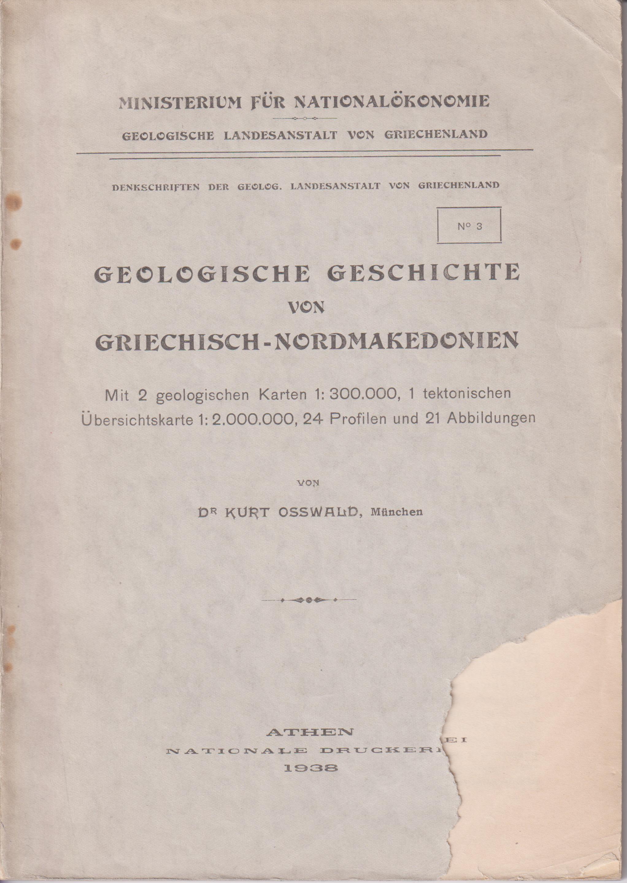 Geologische Geschichte von Griechisch- Nordmakedonien