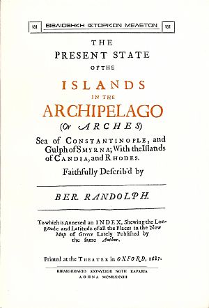 THE PRESENT STATE OF THE ISLANDS IN THE ARCHIPELAGO (OR ARCHES) THE PRESENT STATE OF THE ISLANDS IN THE ARCHIPELAGO (OR ARCHES)