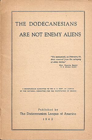 The Dodecanesians are not enemy aliens The Dodecanesians are not enemy aliens