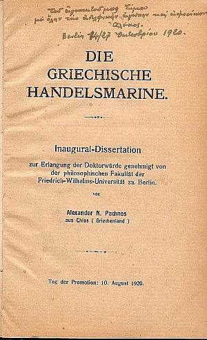 DIE GRIECHISCHE HANDELSMARINE