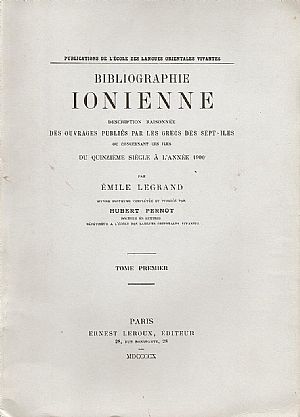 Bibliographie Ionienne vol.1-2