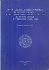 Inventaire de la Correspondance des consuls Français à Zante (1670-1859), à Cerigo (1724-1775) et du vice-consul à Céphalonie (1803-1806)