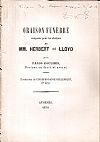 Oraison funèbre composée pour les obsèques de MM. Herbert et Lloyd