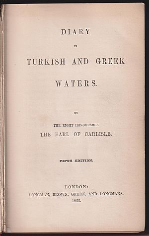 Diary of Turkish and Greek Waters