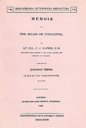 MEMOIR ON THE ROADS OF CEFALONIA MEMOIR ON THE ROADS OF CEFALONIA